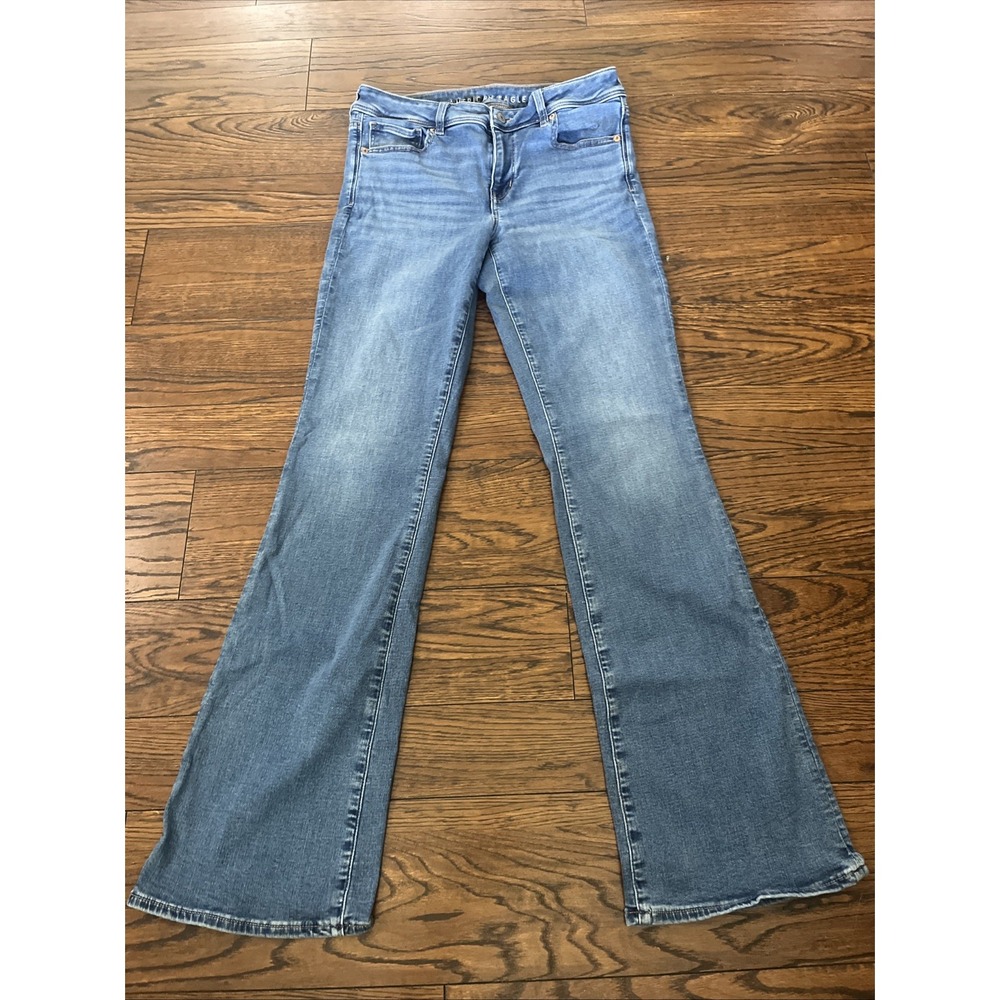 American Eagle KickBoot Womens 8 Long Next Level Stretch Bootcut Preppy